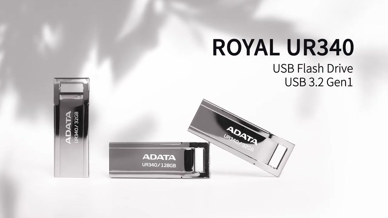 ویدیوی فلش مموری ای دیتا مدل UR340 USB3.2 64GB مشکی