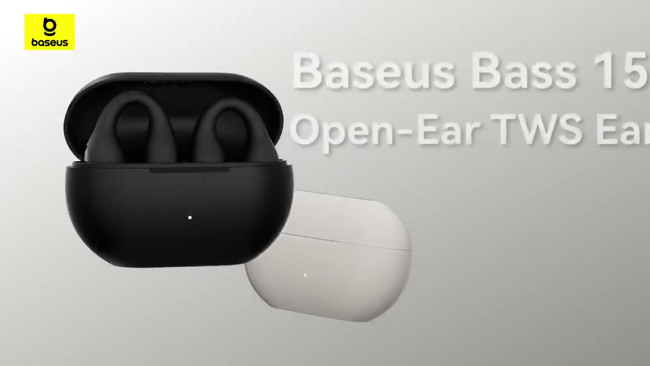 ویدیوی معرفی هندزفری بلوتوثی باسئوس مدل Bass 15 Clip Open-Ear TWS مشکی